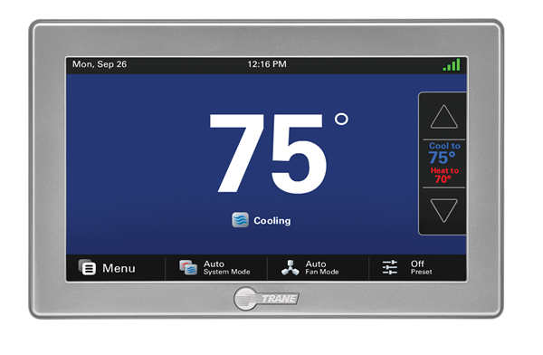 Thermostat set on cooling