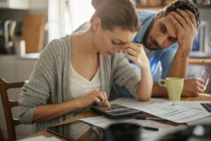 Couple Working On Budget