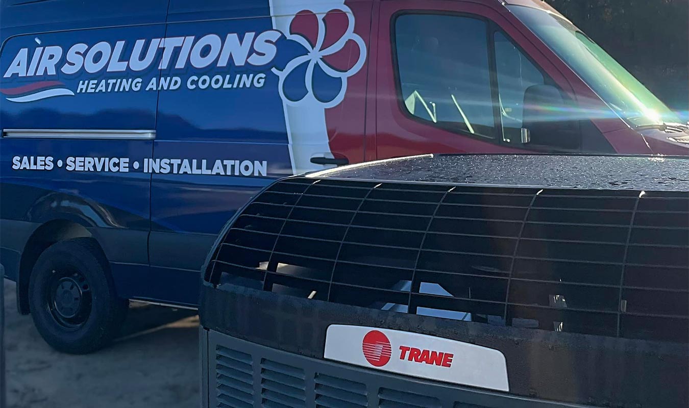 Air Solutions Van behind ac unit