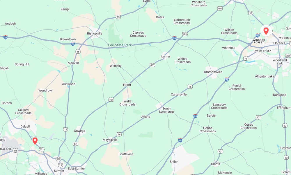 Air Solutions Map 2 Locations 